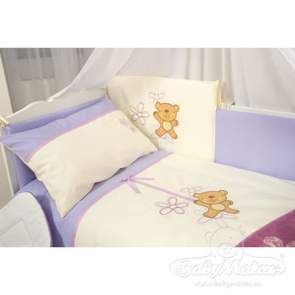 Komplet pościeli bawełnianej 3 częściowej 100x135 teddy niedźwiadek