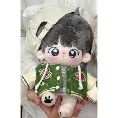 Кукла мокко, 20 см, хлопковая кукольная одежда, золотой бейсбольный джемпер, кукла без атрибута, цвет хаки, популярные игрушки для корейских детей