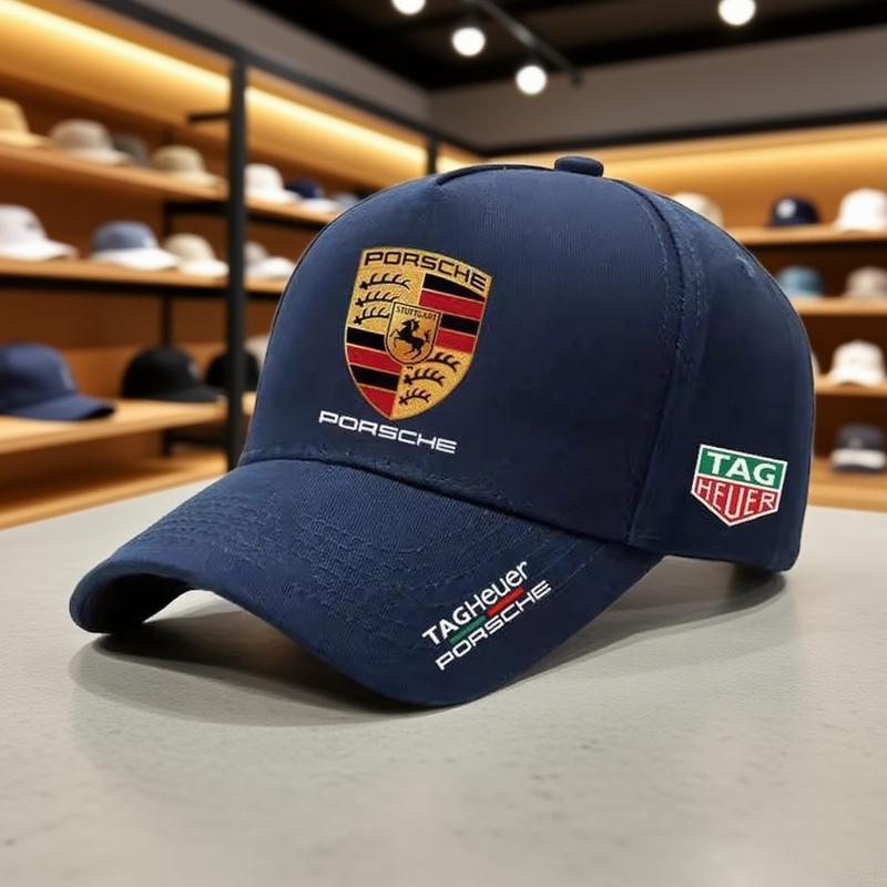 ABG4 Для Логотипа Porsche 3D Кепка Авто Мото GP Гонки F1 Машина Кепка-Козырек Кепка-Бейсболка Кепка Регулируемая Повседневная Тракер Кепка Аксессуары