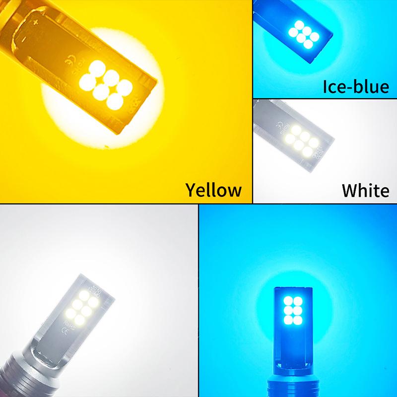 1 шт. H8 LED H11 H1 9005 9006 HB3 HB4 H7 H3 H4 Автомобильные противотуманные фары с чипами 3030 12LED 6000K Белый Автомобильная противотуманная фара Дневной ходовой свет 12В