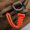 Брелок для ключей Paracord с треугольной пряжкой, высокопрочный парашютный шнур, карабин для кемпинга