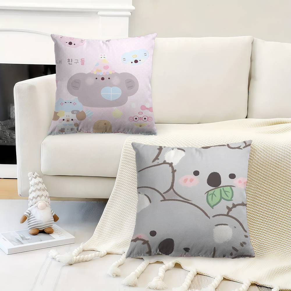 Cartoon Splashed Ink Koala Cushion Cover 30x50 Polyester Sofa Cushions Decorative Throw Pillows Home Decoration Pillowcover