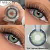 FUNSACHY 2pcs Green Lenses Colored Contact Lenses for Eyes Natural Color Eye Lenses Yearly Blue Lens Gray Soft Eye Contacts Lens