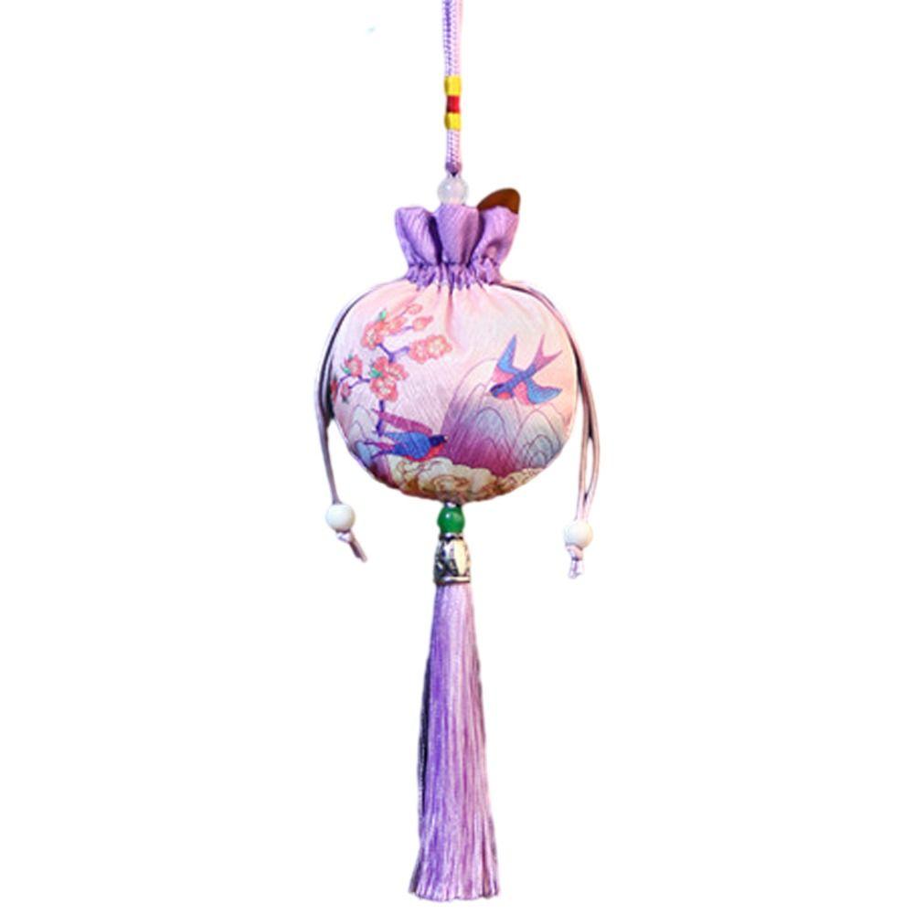 Deer Flower Tassel Drawstring Bag Frog Chinese Style Coin Purse Ins Jewelry Packing Bag  Festival