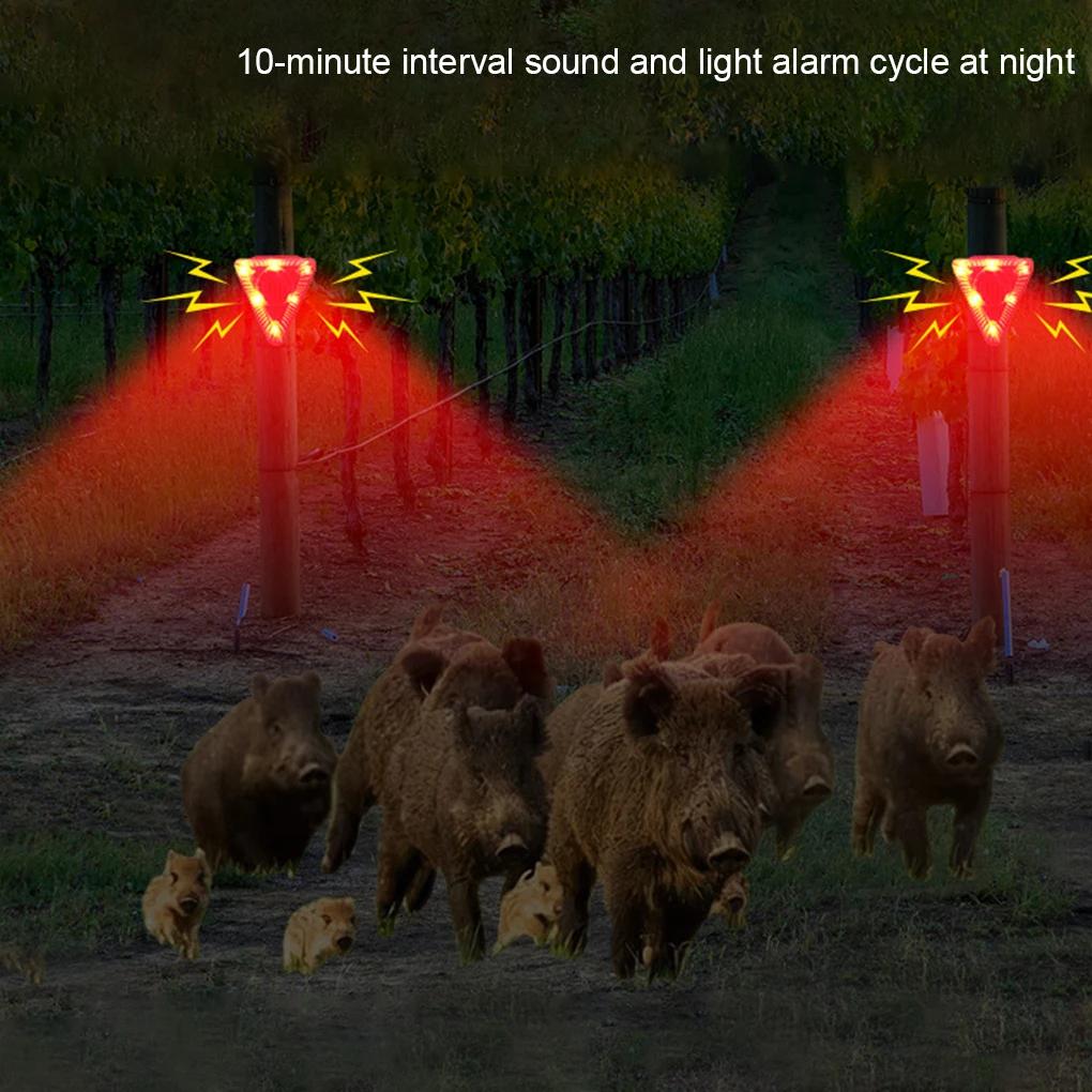 129 Decibels Dog Barking Sound Security Siren Outdoor Alarm with LED Flashing Warning Strobe Light For Home Villa Farm Barn