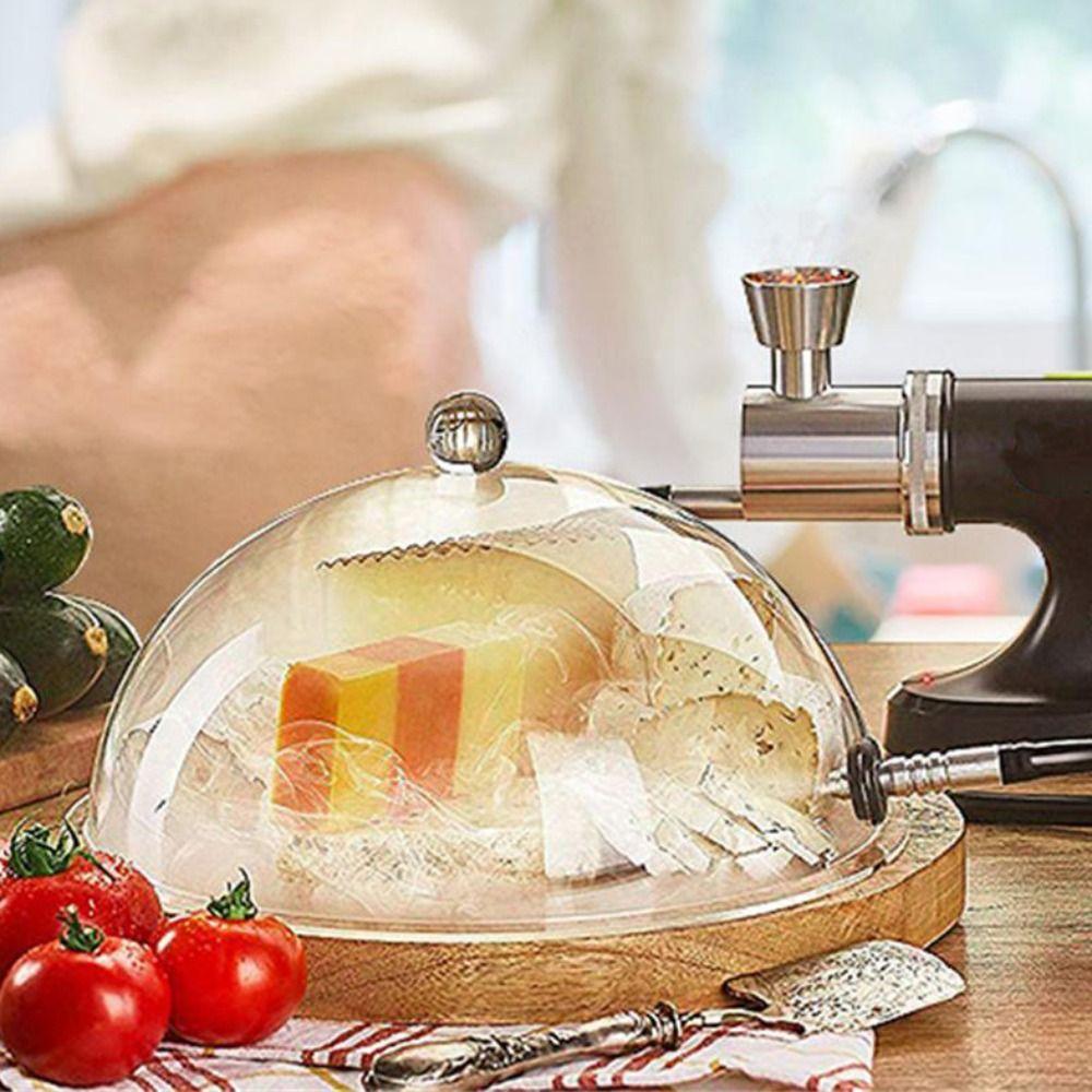 Infuser Accessory Cake Cloche Kitchen Cooking Smoke Hood Dessert Lid Smoking Dome Cover Fume Hood