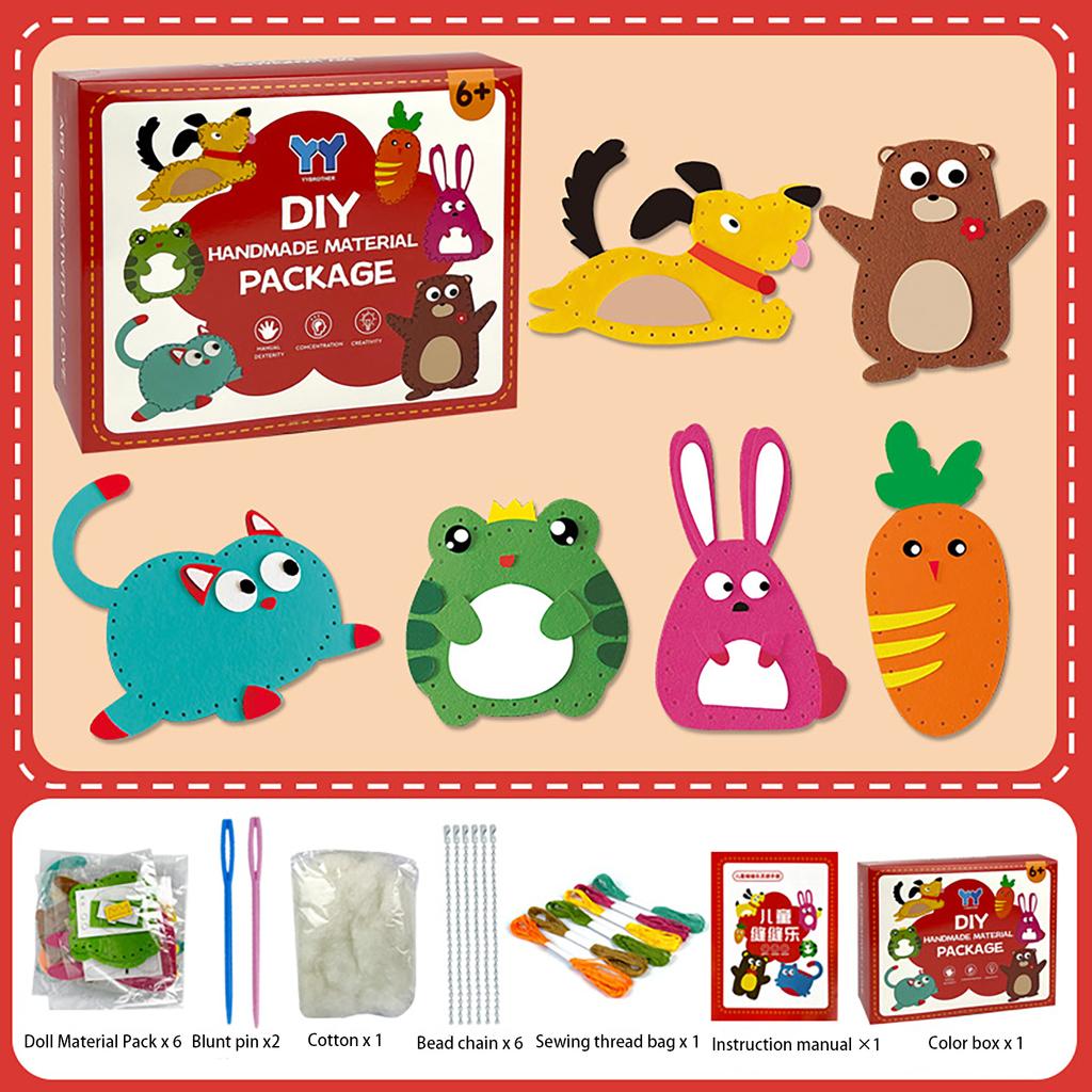 Детская швейная игрушка Ручная работа DIY Изготовление кукол Набор creative sewing material package set