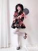 Women's Japanese Style Summer Kimono Cosplay Costume with Traditional Print