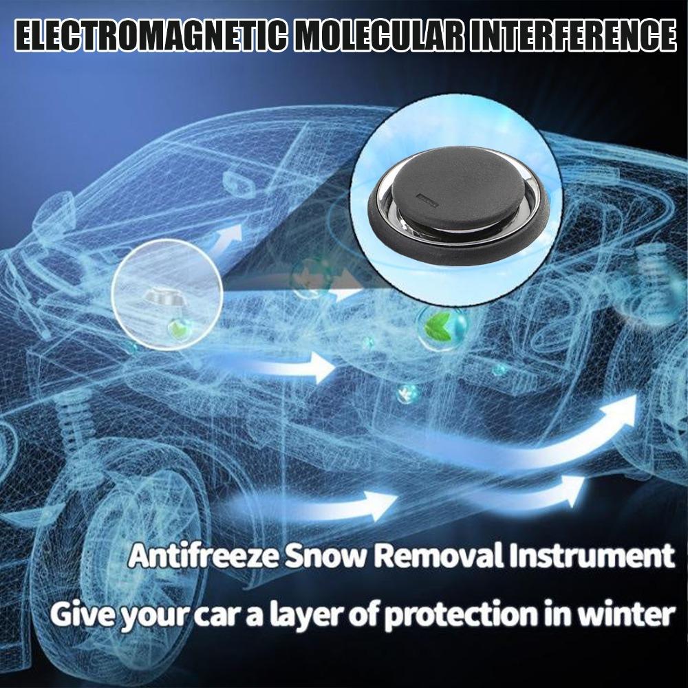 New for Winter Electromagnetic Ice Melting Deicer Molecular Portable Car Antifreeze Tools Solar Power Supply Round Snow Remover