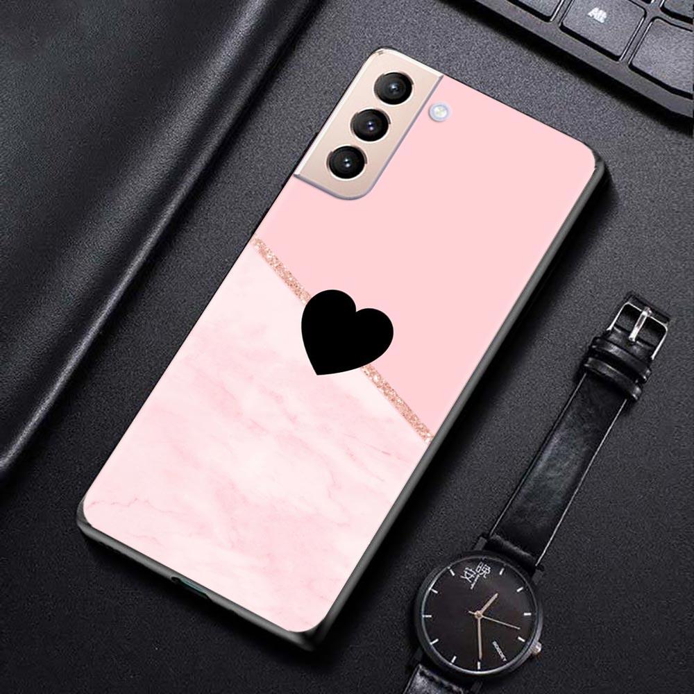Чехол для телефона с розовым мраморным цветком для Samsung Galaxy S21 S20 S10 S9 S8 Plus Ultra 5g S10lite S10e S7edge S20 S21 Fe, мягкий чехол