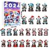 2024 Advent Countdown Calendar Panda, 24 Days Of Christmas Vacation Advent Calendar Pendant,Christmas Collectible Set Christmas