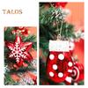 4/6/8/12 Pcs Christmas Ball Ornaments Star Cane Lollipop Cupcake Hanging Decoration for Xmas Tree Home Indoor Decor