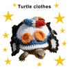 Yousheng Turtle Sweater Knitted Turtle Shell Costume Car Design Warm Outfit with Adjustable Rope Cute Apparel for Turtle Tortoise Photo Prop