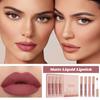 Бархатистый матовый блеск для губ Коллекция из 4 штук Мягкая матовая помада Не скатывается Водостойкий Жидкая глазурь