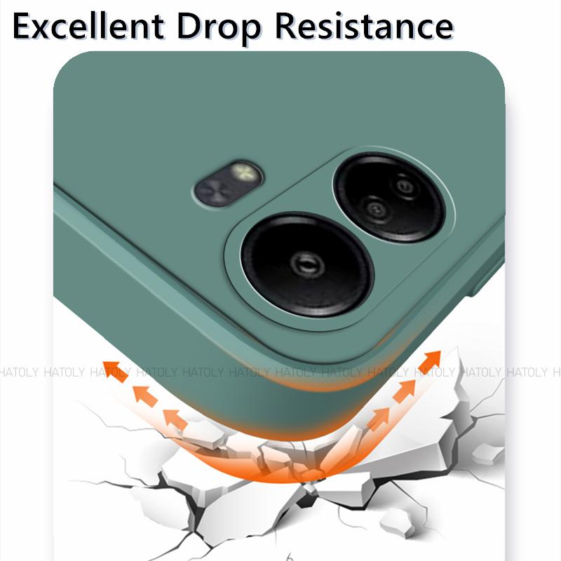Для Xiaomi Poco C65 чехол Роскошный оригинальный TPU противоударный жидкий силиконовый защитный чехол для телефона Xiaomi Poco C65