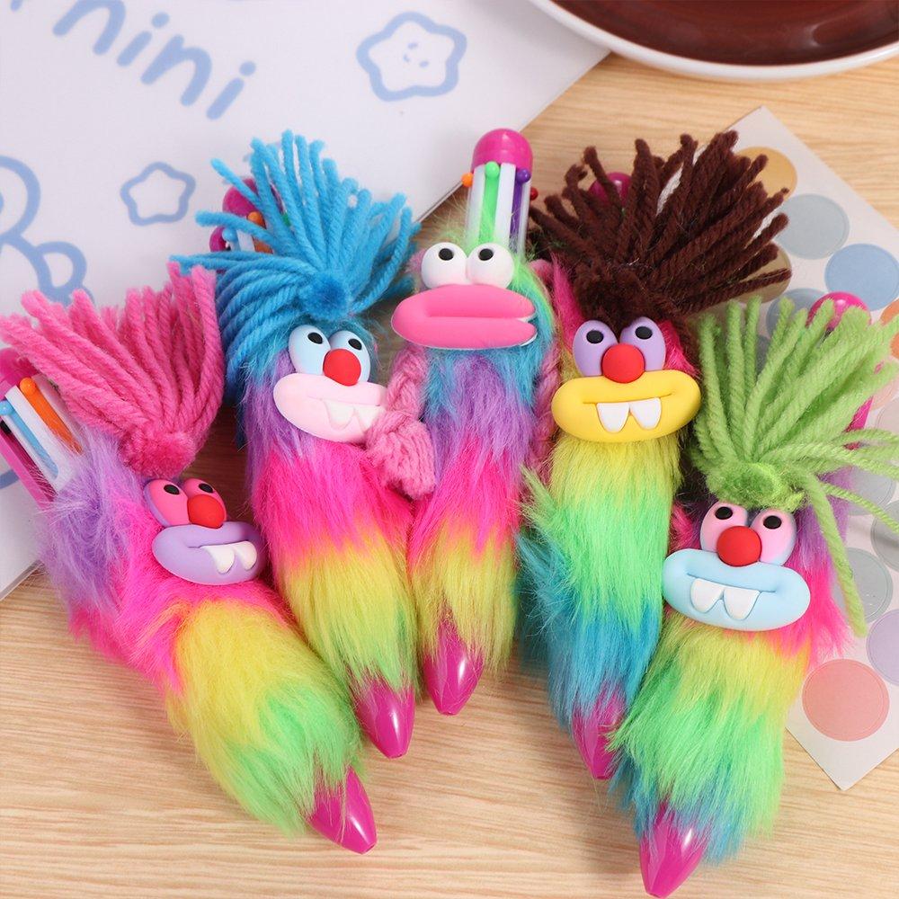 Bucktooth Rabbit Children's Plush Pen Sausage Mouth Rainbow Signature Pen Student