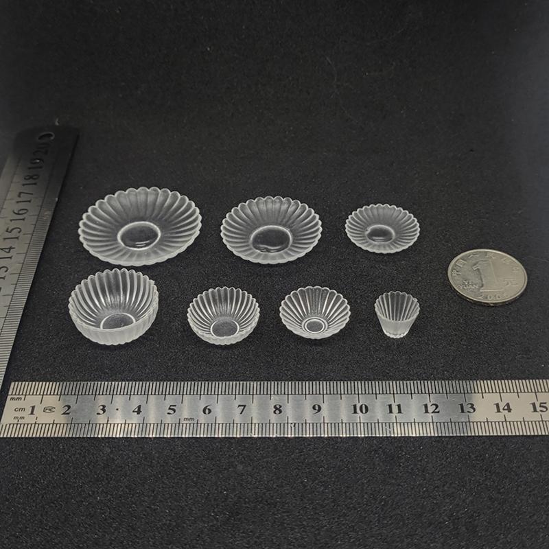 Dollhouse Silicone Tableware Mold Dollhouse Mini Dish Bowl Model Dolls House Kitchen Toys Accessories