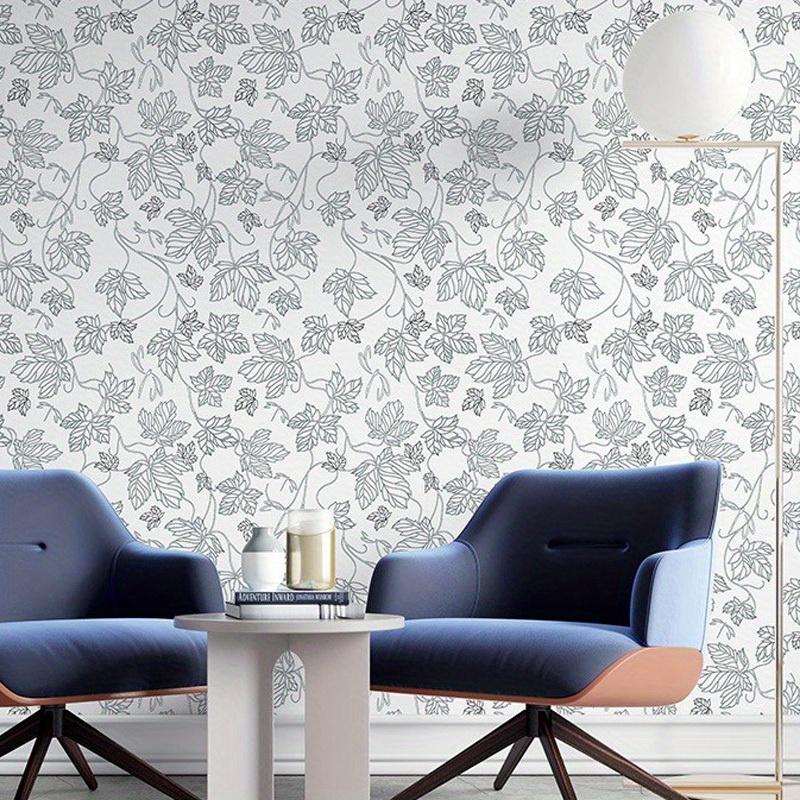 1 рулон утолщенных обоев – Декор фона для гостиной, Наклейки с эскизами цветов для спальни, Золотые и черные цветы, Съемные богемные ретро обои