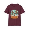 Unisex Softstyle T-Shirt Funny Elf Snow Globe Christmas Holiday Graphic Tee