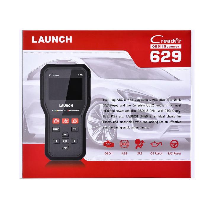 LAUNCH CR629 OBD2 Сканер Считыватель Кодов Двигателя SRS ABS Подушка Безопасности Диагностика Активный Тест Масло SAS BMS Диагностические Инструменты Автомобильные Инструменты