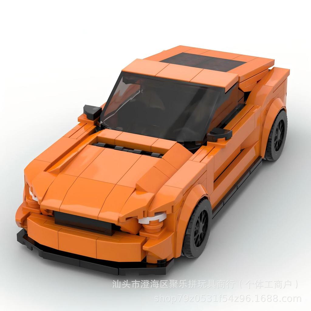 Совместимый с Ford Mustang Пазл для детей Сборка Раннее развитие DIY Набор строительных блоков Спортивный автомобиль