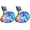 LED Rope Lights 40Ft 100 LEDs Solar Powered String Lights 8 Modes Color Changing Tube Light