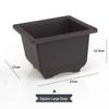 Rectangular Purple Clay Imitation Bonsai Flower Pot for Small Succulents