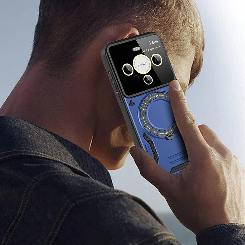 KEYSION Противоударный чехол для Huawei Mate 60 Pro + P60 Pro Nova 10 SE, защитный чехол для камеры с кольцом и подставкой, чехол для телефона Honor 90 X8A X7A