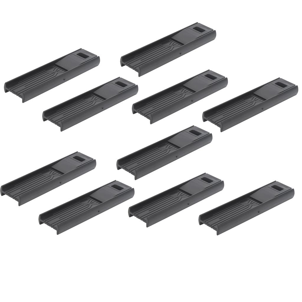 10Pcs Alto Reed Clip Black Plastic High Hardness Saxophone Clarinet AccessoriesBlack