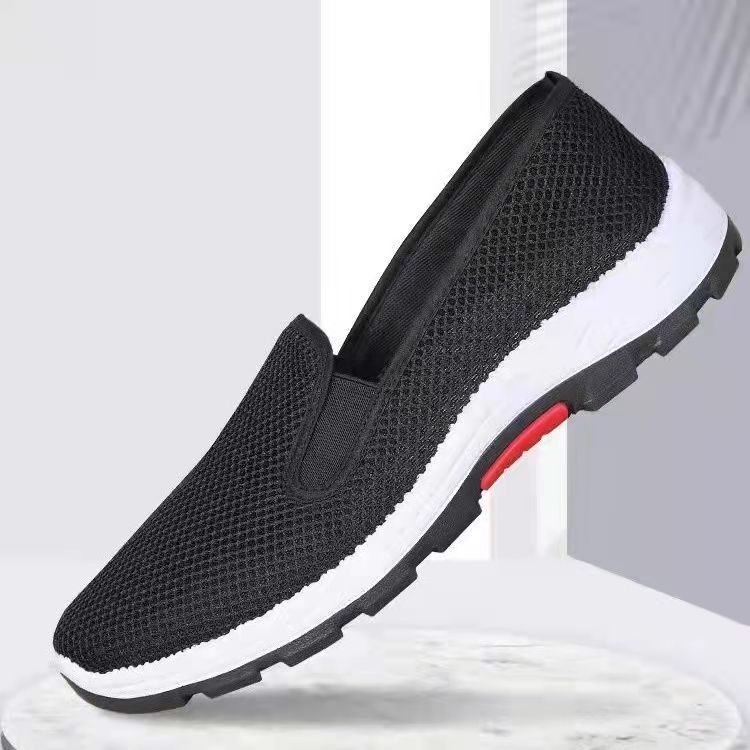 Тканевые туфли мужские бархатные утолщенные однопедальные черные рабочие туфли Guochao удобные универсальные хлопковые туфли старые Пекинские тканевые туфли