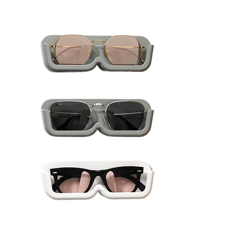 Hanging Self-adhesive Glasses Storage Rack No Drilling Organizer Show Accessories