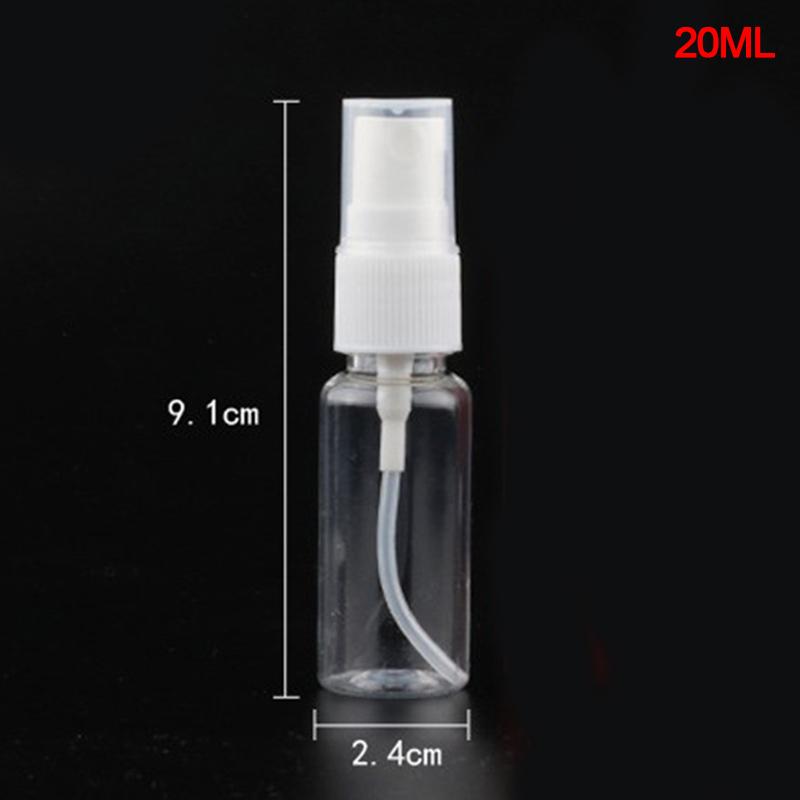 20/30/50/100ml Refillable Bottles Transparent Plastic Perfume Atomizer Mini Empty Spray Bottle Portable Travel Accessories