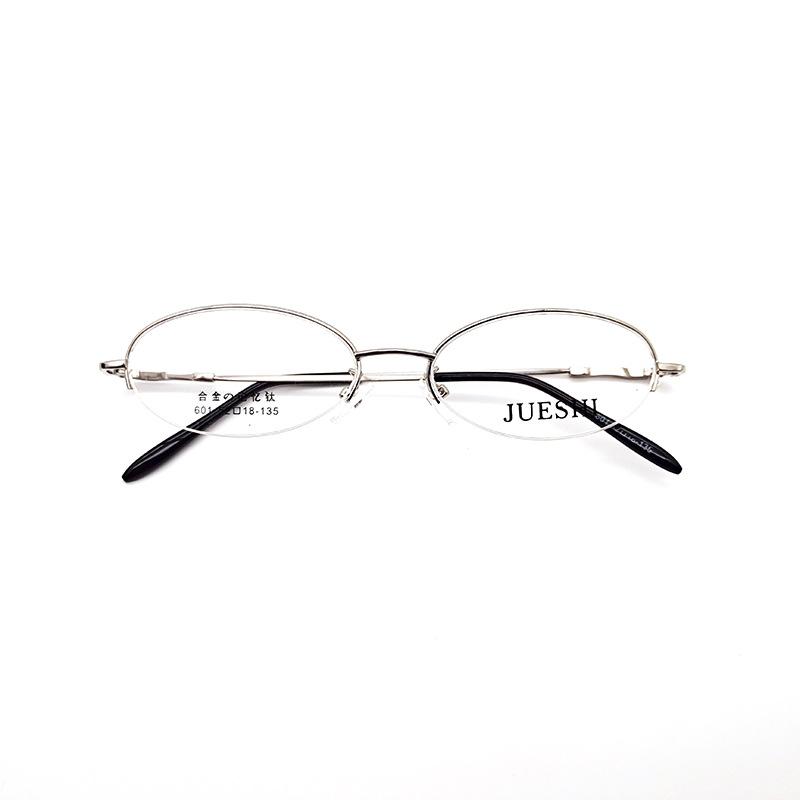 601 Оправа для очков из титанового сплава с памятью Женская полуободковая оправа с памятью