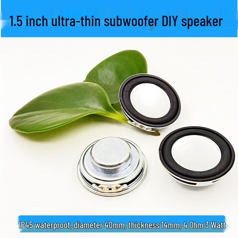 4989 Passive Woofer Board with Baked Black Bass Radiator and Bracket, 49x89mm