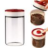 Нажимная бутылка для хранения кофейных зерен, влагонепроницаемая стеклянная емкость для пищевых зерен, кухонное хранение