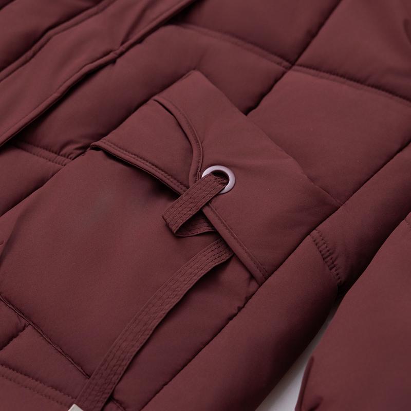 Женское длинное пальто зимняя верхняя одежда больших размеров элегантная женская куртка с капюшоном повседневная свободная толстая теплая парка