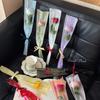 50pcs Transparent Single Rose Sleeves Waterproof Bouquet Packaging Sleeve  Anniversary
