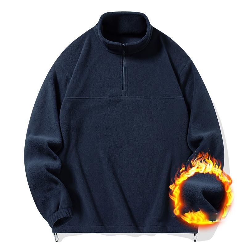 Осень и зима новая четырехцветная флисовая мужская куртка корейской версии модная флисовая куртка