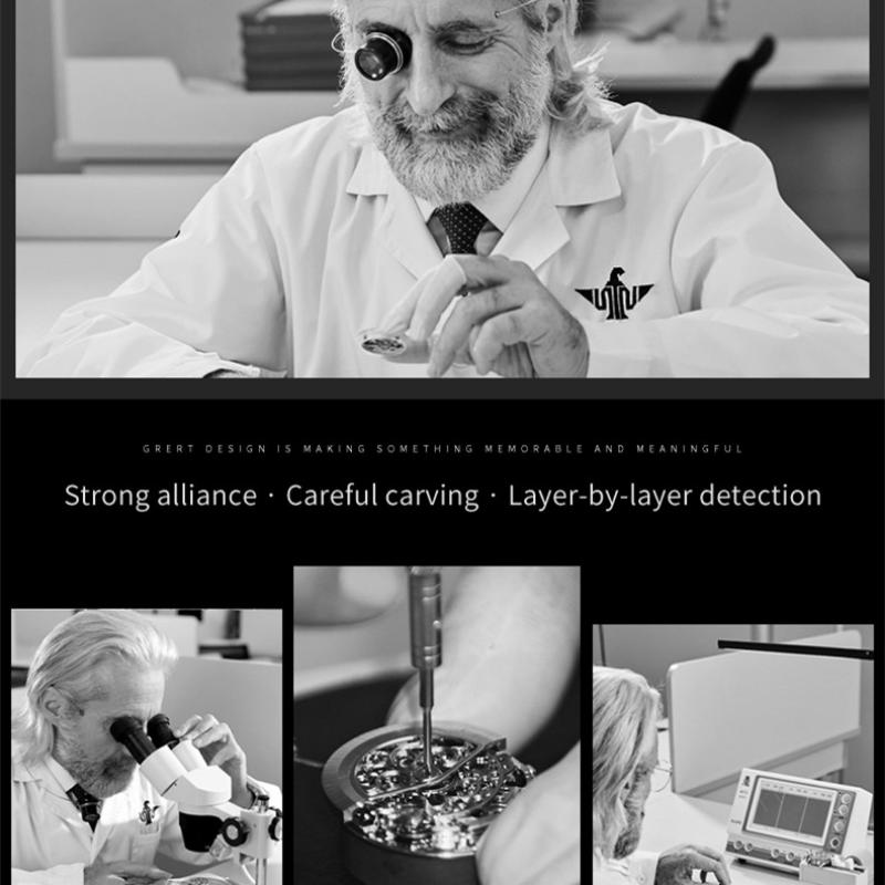 OUPINKE Новые мужские часы для бизнеса и отдыха, механические часы, многофункциональные механические часы Green Water Ghost, элитные деловые часы