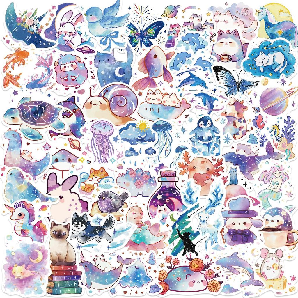 53 Наклейки-граффити «Звездное небо», креативные, биологические, украшают iPad, чемодан, блокнот, сделай сам, водонепроницаемые