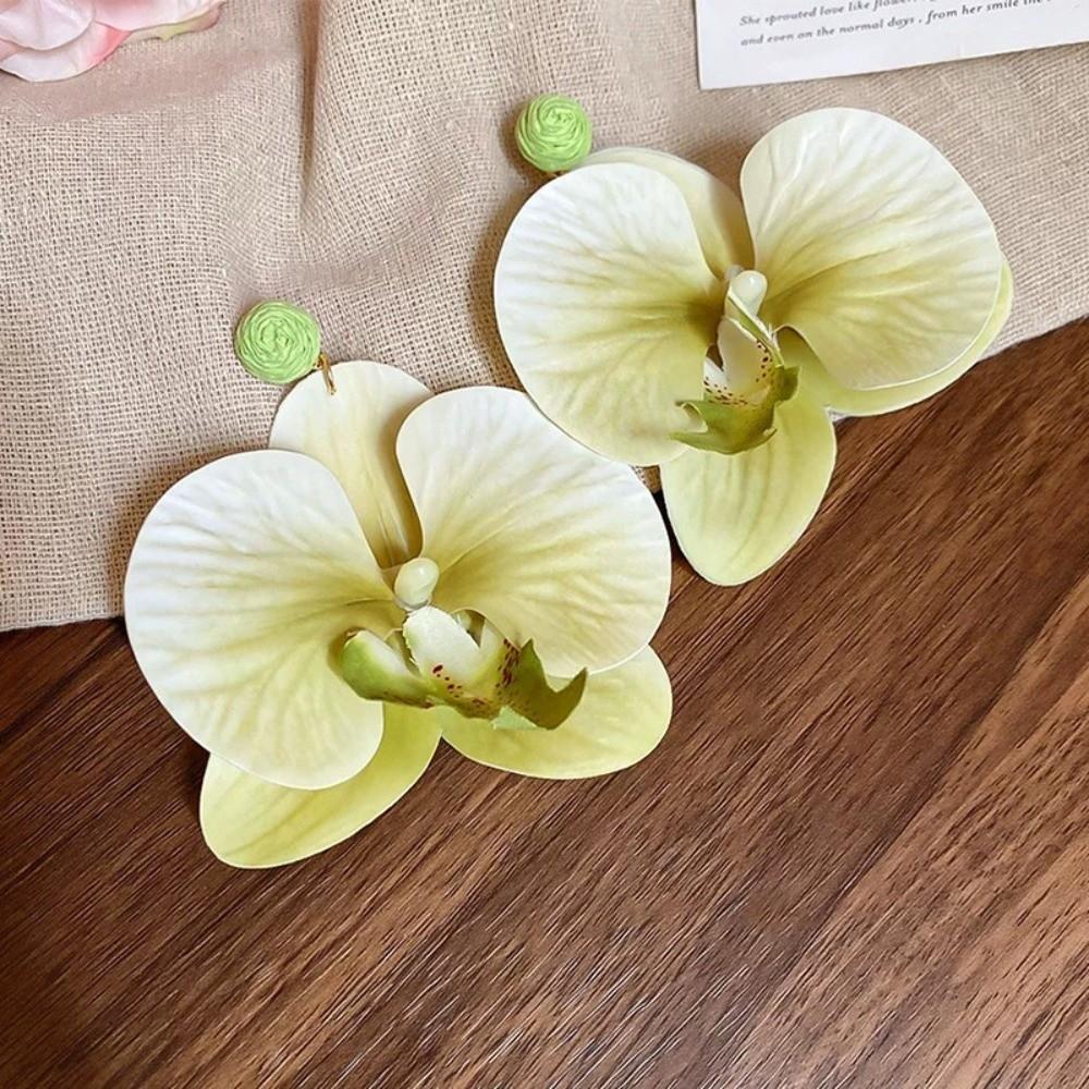 Simulated Flower Flower Earrings Korean Style Flower Drop Earrings Wedding