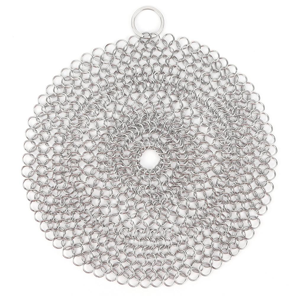 Iron Cleaner with Hanging Ring Pot Pans Cleaning Scrubber Stainless Steel Cookware Rust Remover Scraper for Iron Pans