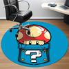 1pc Mario Mushroom Mystery Office Round Area Rug,  Under Office Chairs Bedroom Living Room Home Decor a0926205