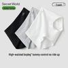 SecretWorld Women's Xinjiang Combed Cotton High Waist Antibacterial Boxer Briefs