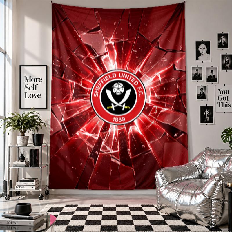 Sheffield United Football Wall Tapestry Home Decor Wall Hanging Cloth for Bedroom Living Room Background