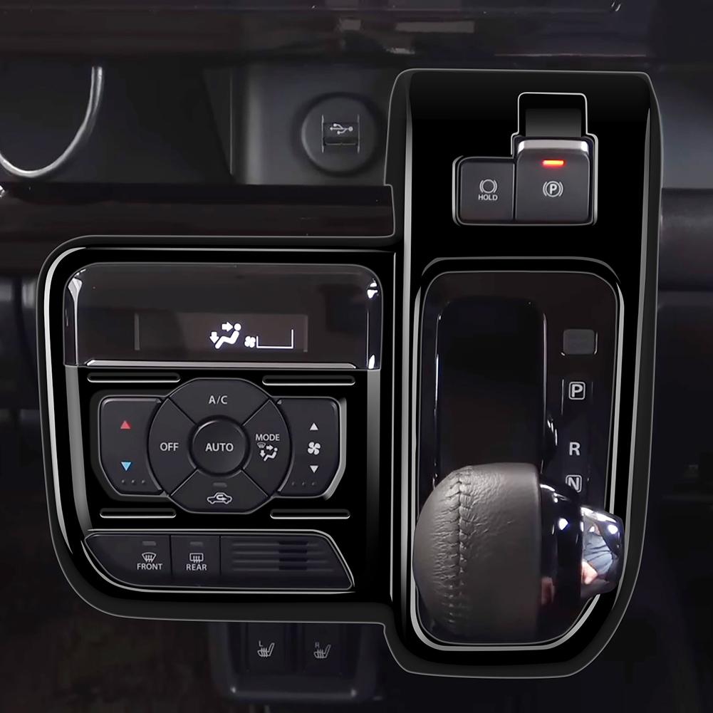 Для Suzuki Spacia Custom 2024 карбоновый салон автоматическая коробка передач панель крышка рамка отделка наклейка автомобильные аксессуары