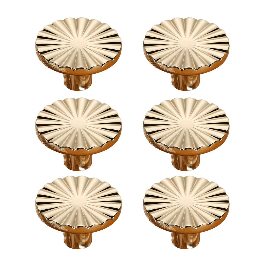 Набор из 6 элегантных ручек для ящиков, отделка матовая латунь, ручка из цинкового сплава для современной минималистичной домашней декорации, для ежедневного использования