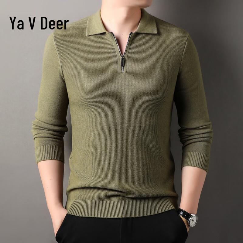 Yalu Men's Half-Zip Knit Sweater