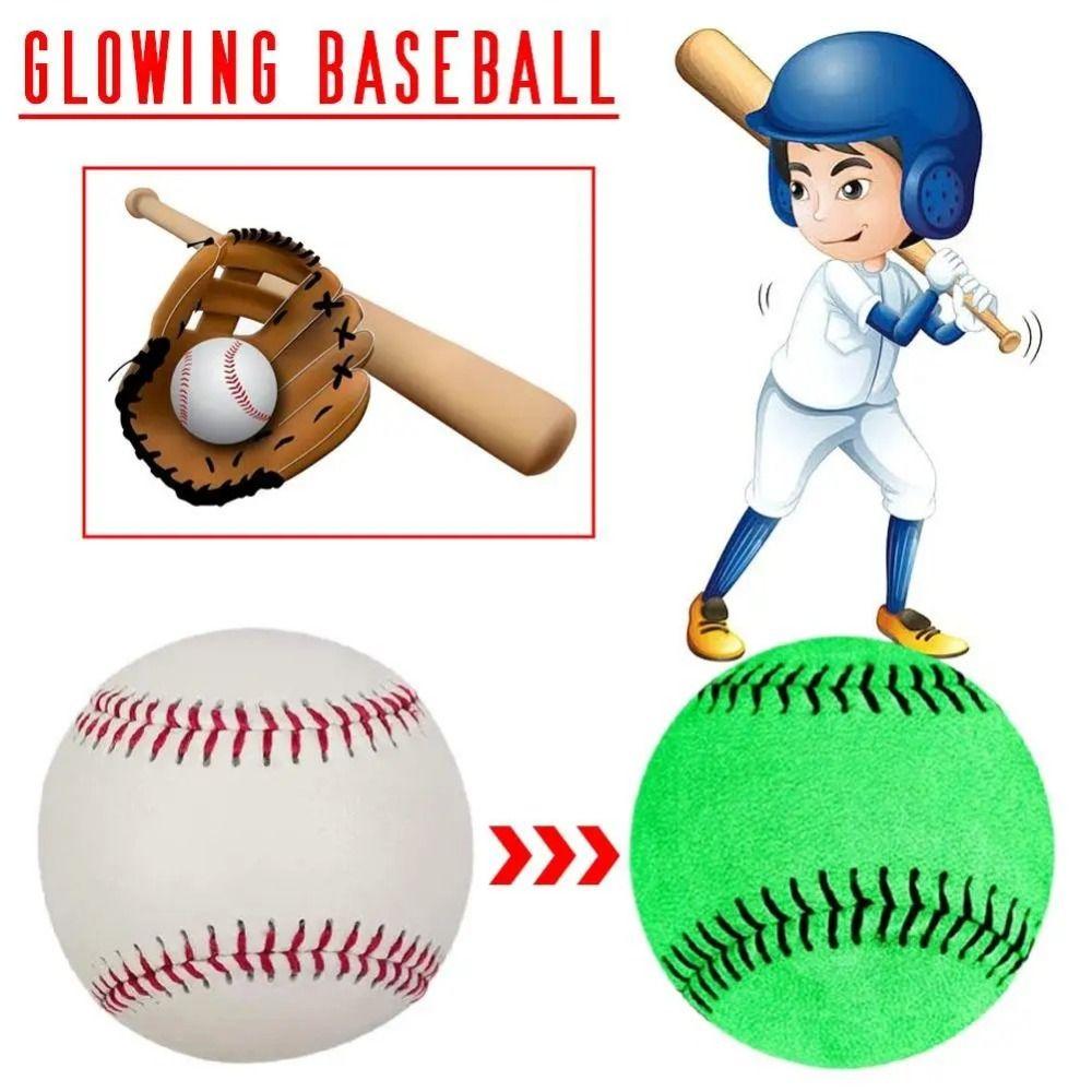 Official Size Glow in The Dark Baseball 9 Inch Luminous Baseball Baseball Trainning