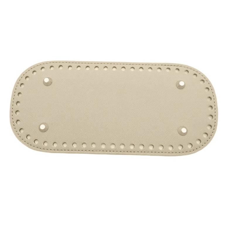 22*10 см Овальное дно для вязаной сумки Аксессуары для сумки из ПУ кожи Ручная работа Дно для сумки DIY Вязаное крючком дно сумки Однотонная деталь сумки